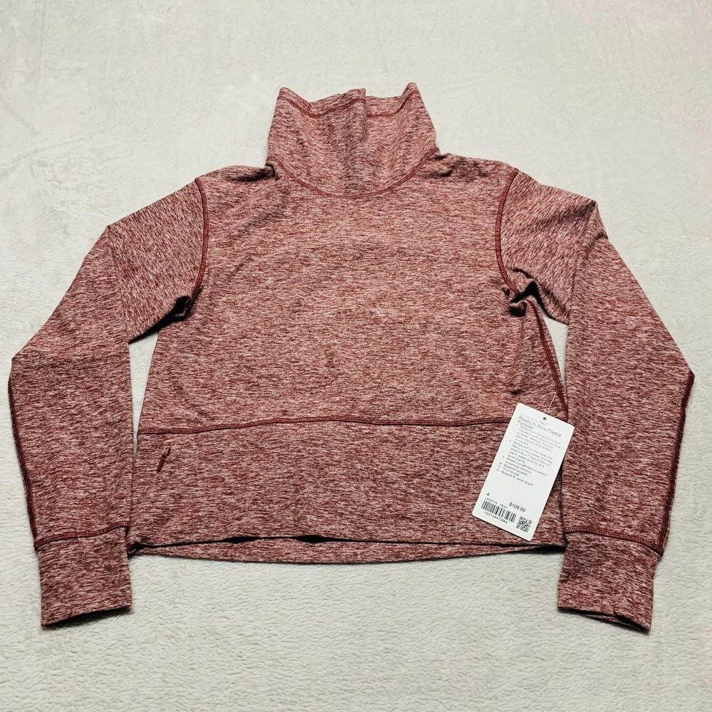 NEW NWT Lululemon‎ Ready to Rulu Fleece Pullover Heathered Savannah Women's 4